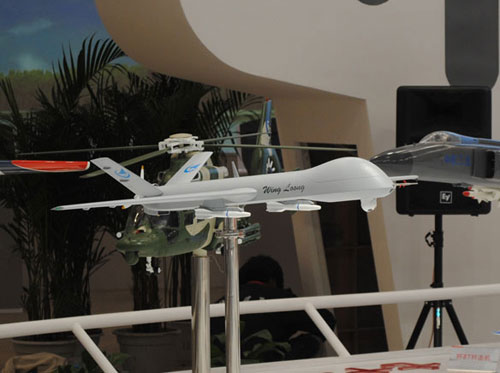 資料圖:翼龍無(wú)人機(jī)模型 資料圖:翼龍無(wú)人機(jī)模型