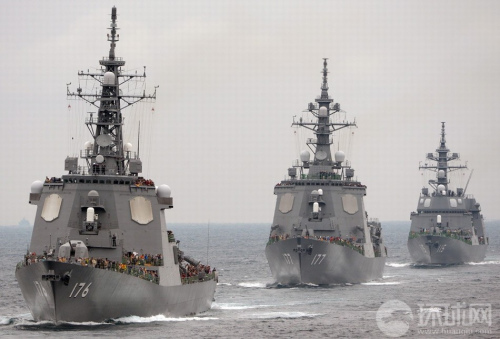 日海上自衛(wèi)隊舉行大型閱兵式 日海上自衛(wèi)隊舉行大型閱兵式