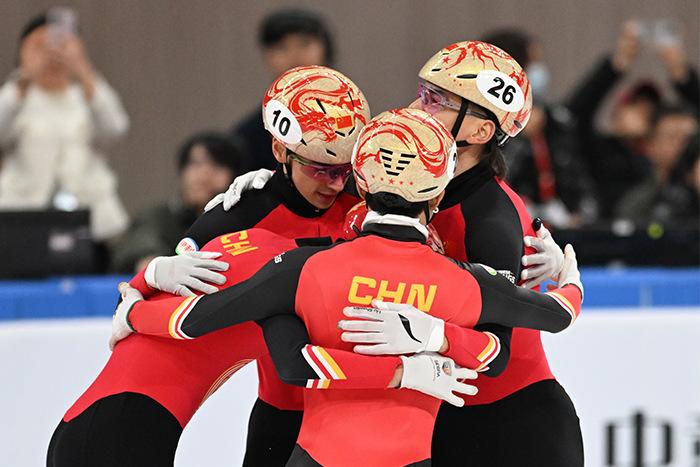 短道速滑世巡賽北京站男子5000米接力 中國隊(duì)奪得金牌
