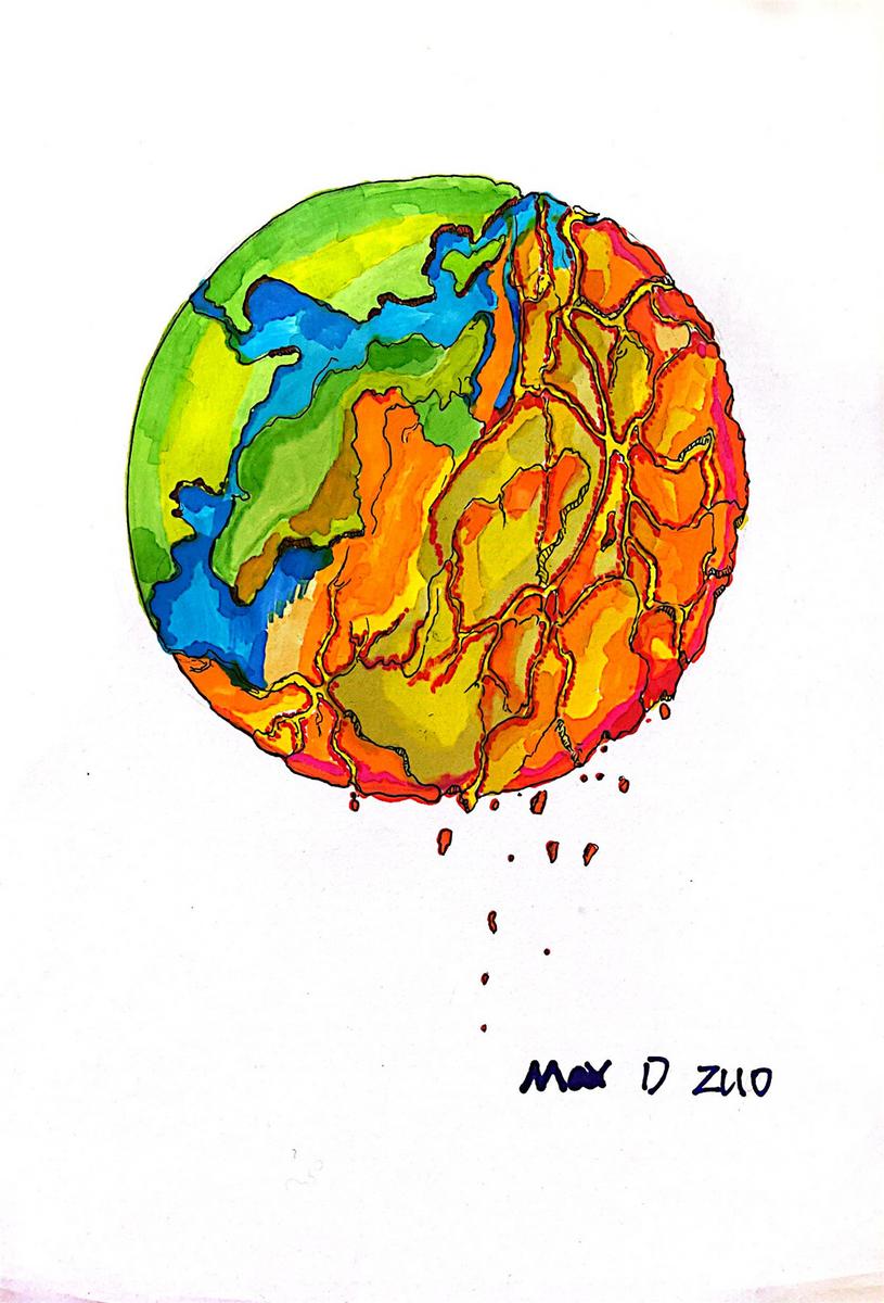 《地球已超載，它沸騰（生氣）了》 Max D Zuo 7歲