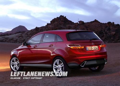 對(duì)手奧迪Q3/寶馬X1 奔馳BLK效果圖首曝