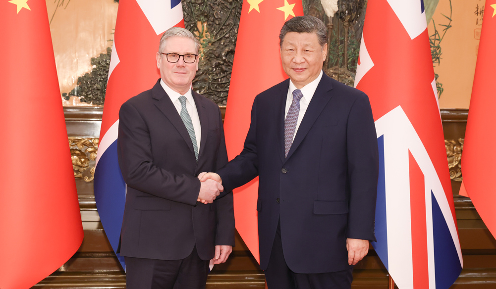 習(xí)近平會見英國首相斯塔默