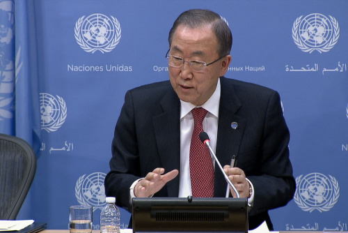 潘基文吁領導人效仿曼德拉為全球和平發(fā)展努力