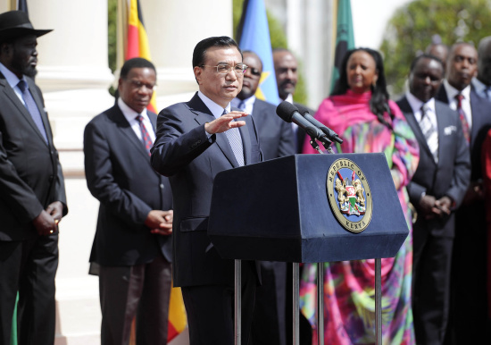 李克強要求中國公司精心建設(shè)蒙內(nèi)鐵路