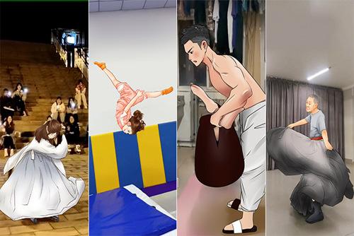 民間高手的花式健身，真牛